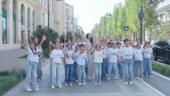 В Астане школьники сделали необычный подарок ко Дню города
