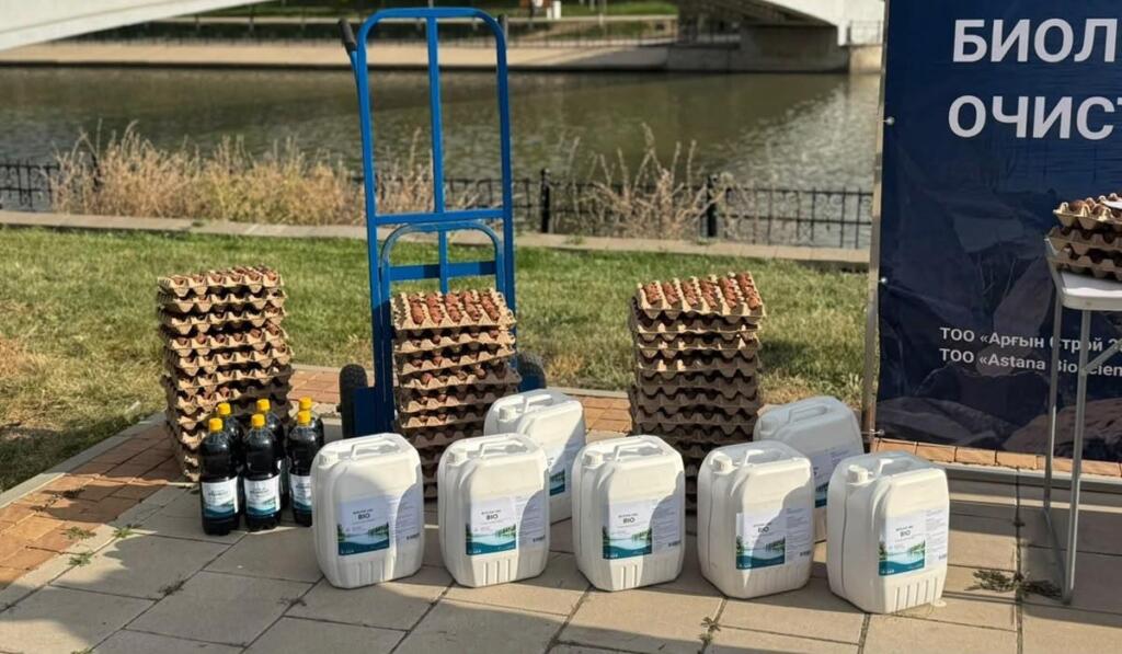 В столице продолжаются работы по очистке ручья Акбулак