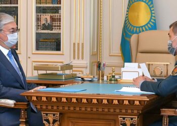 Касым-Жомарт Токаев и Нурлан Ермекбаев. Optimizm.kz