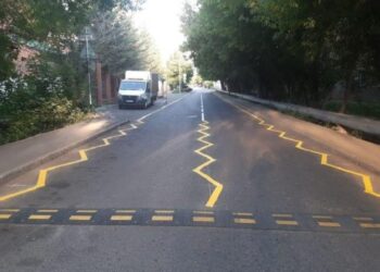 Необычная разметка на дороге в Нур-Султане. Optimizm.kz