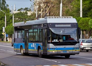 Троллейбус в Алматы. Optimizm.kz