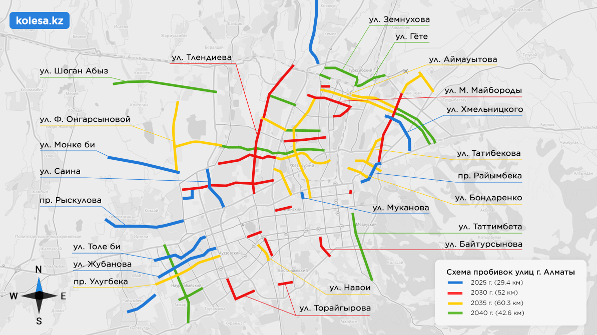 Генеральный план застройки города алматы