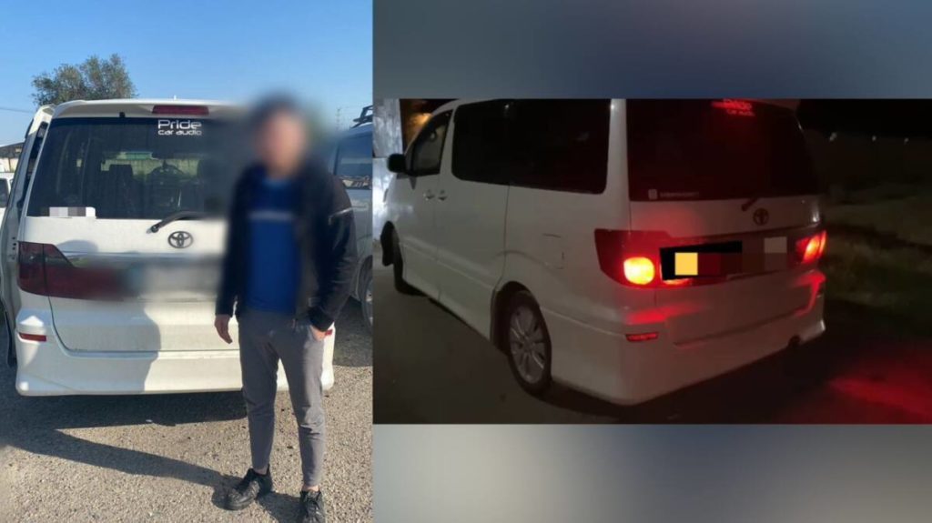 Лишенного прав таксиста задержали жамбылские полицейские