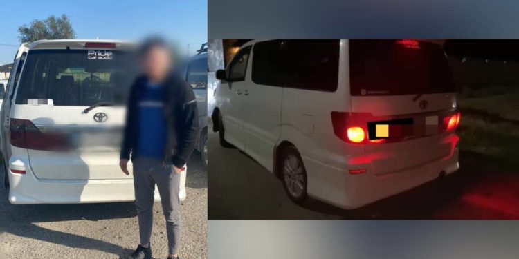 Лишенного прав таксиста задержали жамбылские полицейские