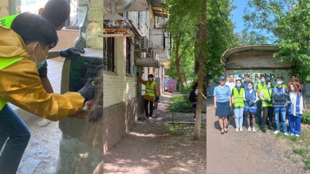 Рейд по закрашиванию наркограффити провели столичные полицейские