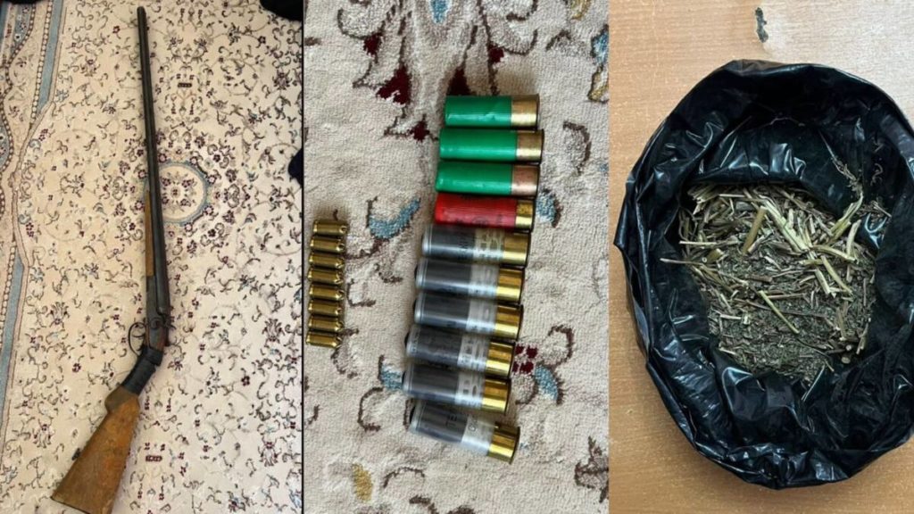 Огнестрельное оружие и наркотики хранили дома отец и сын в Жетысае