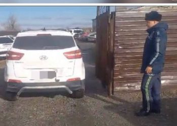 Авто должника поместили на штрафстоянку в области Абай