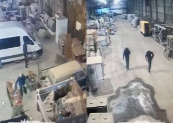 Электрический кабель вынесли со склада двое мужчин в Астане