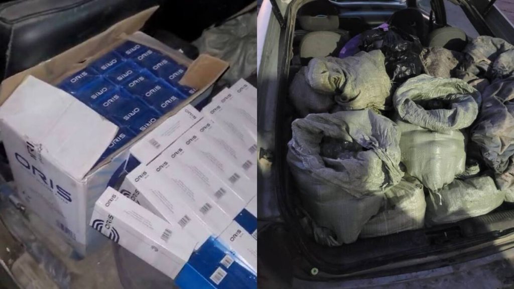 Перевозка крупной партии контрафактного алкоголя и сигарет пресечена в области Абай