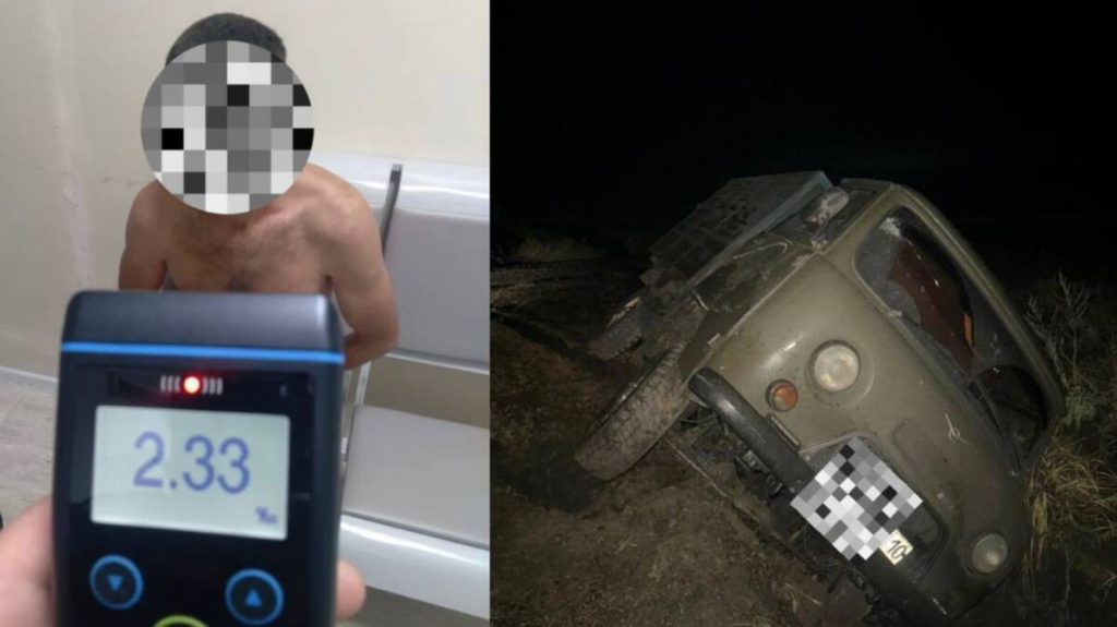 Пьяный водитель стрелял из ружья по полицейским в Костанайской области