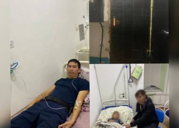 Участковый инспектор полиции спас из пожара 6-летнего ребенка в Таразе