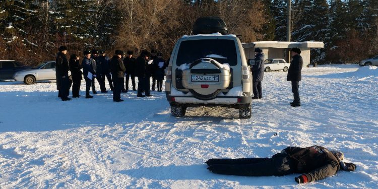 Полицейские СКО отточили навыки осмотра места ДТП