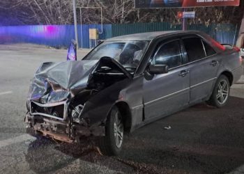 Полицейские задержали водителя, пытавшегося скрыться с места ДТП в Жетiсу