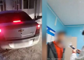 Пьяного водителя такси задержали полицейские в Кокшетау