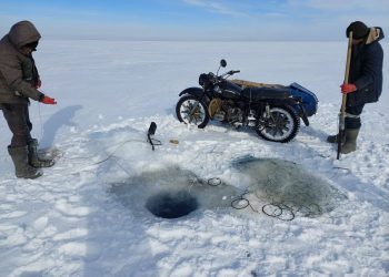 Мотоцикл с браконьерами задержали полицейские в Карагандинской области