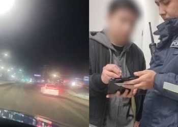 Погоню за пьяным водителем зафиксировали видеорегистраторы полиции в Астане
