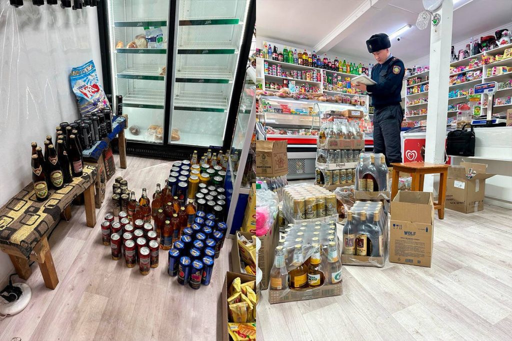 Свыше 460 литров алкоголя изъяли из магазина в СКО, не исполнившего решение суда