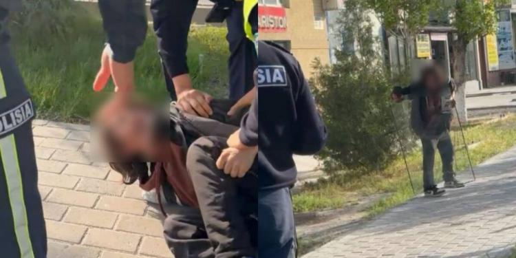 Туркестанские полицейские спасли мужчину от трагического случая