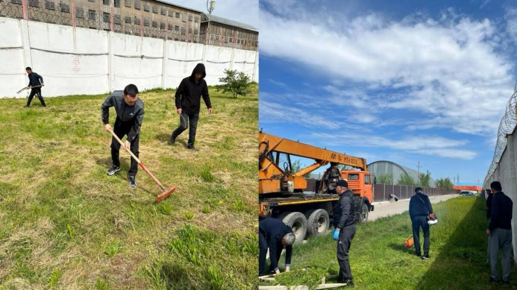 Алматинские сотрудники УИС приняли участие в акции “Чистый Казахстан”