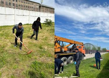 Алматинские сотрудники УИС приняли участие в акции “Чистый Казахстан”