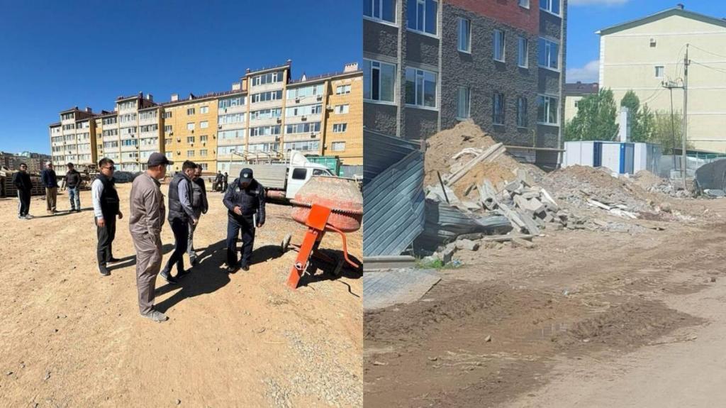 17 строительных компаний наказали за нарушения по благоустройству и выносу грязи в Актобе