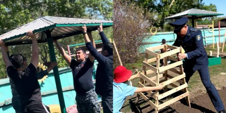 Воспитанников детского дома посетили сотрудники колонии в Павлодаре