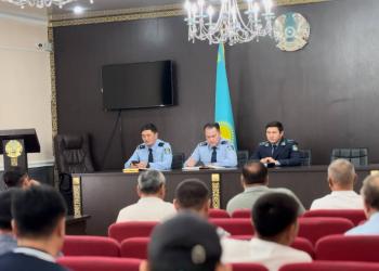 Полицейские призывают частные охранные организации проверить антитеррористическую защищенность объектов в Алматинской области