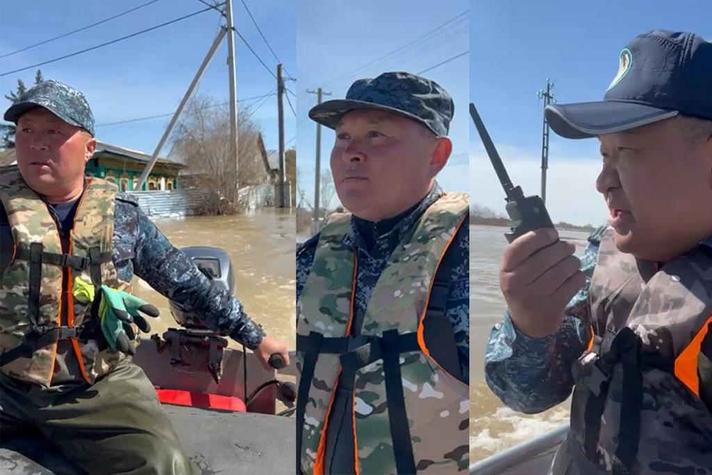 Полицейские СКО поделились воспоминаниями о патрулировании на лодках в паводок