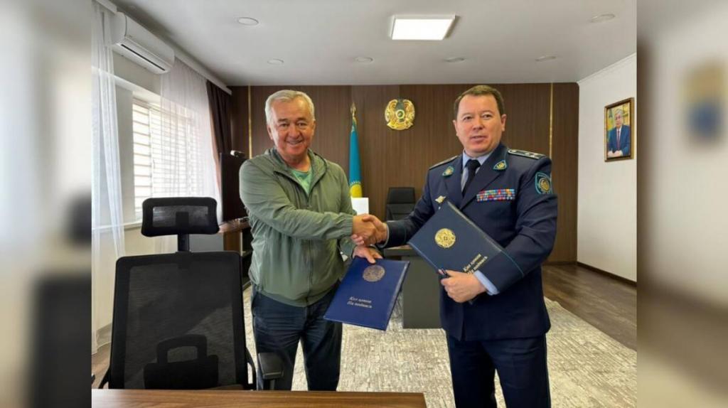 Полиция подписала меморандум о сотрудничестве с телеканалом в Алматинской области
