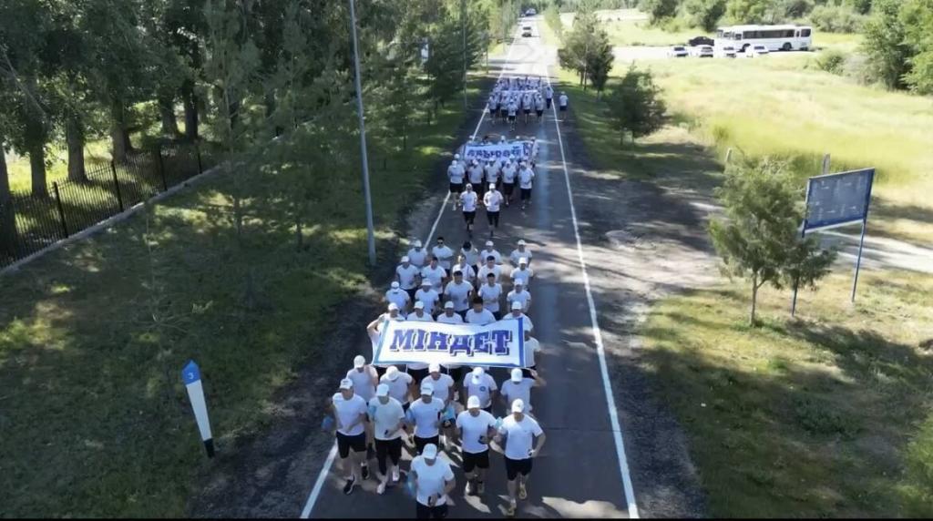 Марафон в честь Дня полиции пробежали полицейские Жетысу