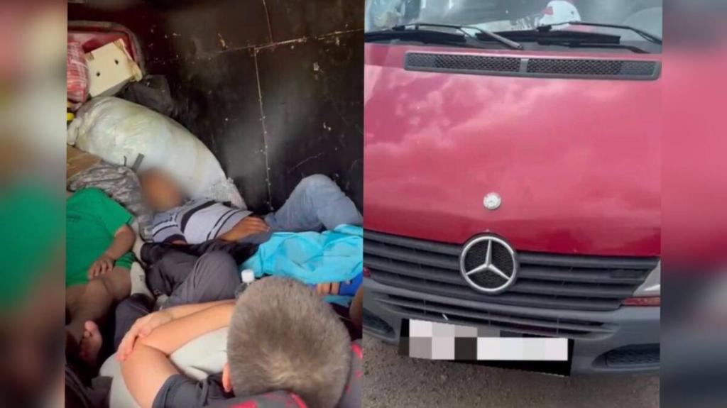 Пассажиров сверх нормы вез водитель на незаконно переоборудованном Mercedes