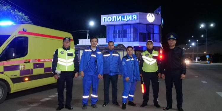 Полицейские пригласили медиков принять участие в мероприятии на ночной трассе в СКО