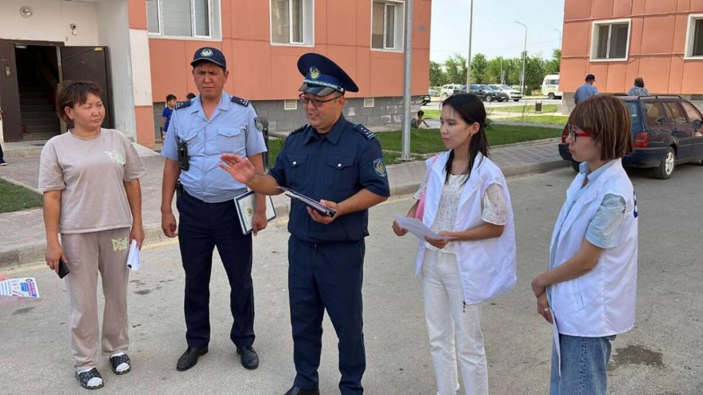 13 тысяч памяток по предупреждению мошенничества раздала полиция в Туркестане