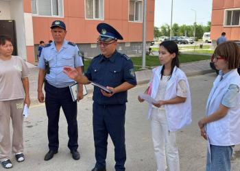 13 тысяч памяток по предупреждению мошенничества раздала полиция в Туркестане