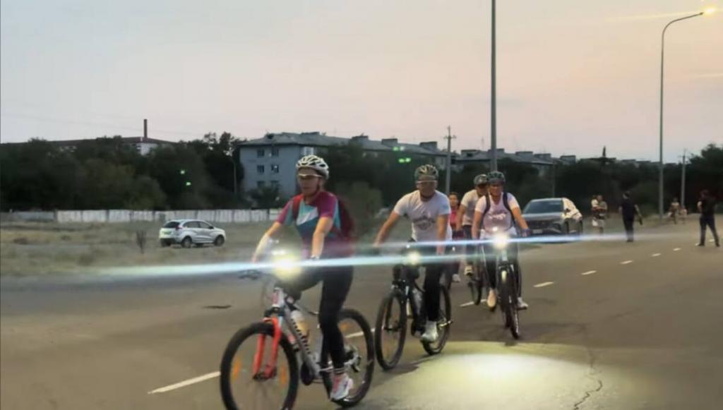 Велопробег организовали полицейские Талдыкоргана