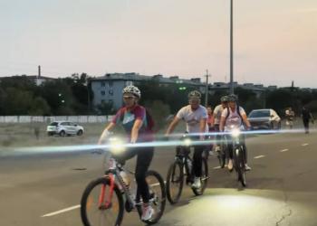 Велопробег организовали полицейские Талдыкоргана