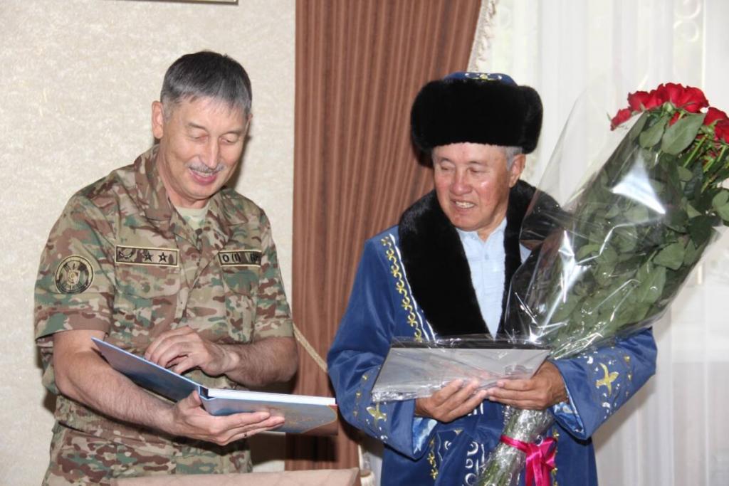 75-ый юбилей отмечает председатель совета ветеранов Национальной гвардии Казахстана