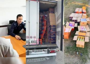 17 коробок с кондитерскими изделиями украл из большегруза житель Актобе