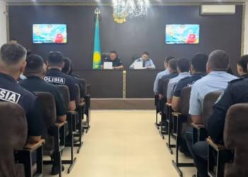 Занятия на укрепление служебной дисциплины для сотрудников ОВД проводятся в Алматинской области