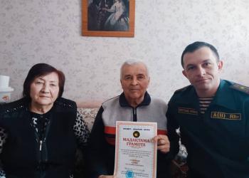 Военнослужащие Национальной гвардии МВД РК поздравили пожилых людей с праздником