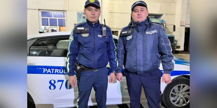 Активист поблагодарил полицейских за помощь на дороге в СКО