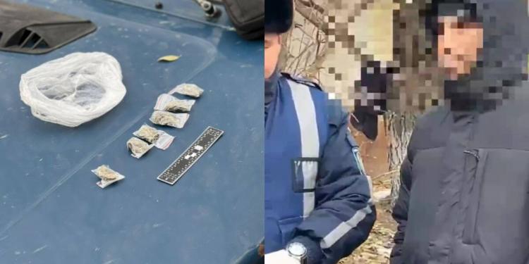 В Уральске пеший патруль задержал мужчину с наркотиками