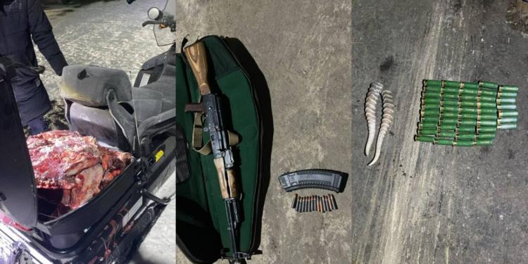 Группу браконьеров на снегоходах задержали полицейские в Костанайской области