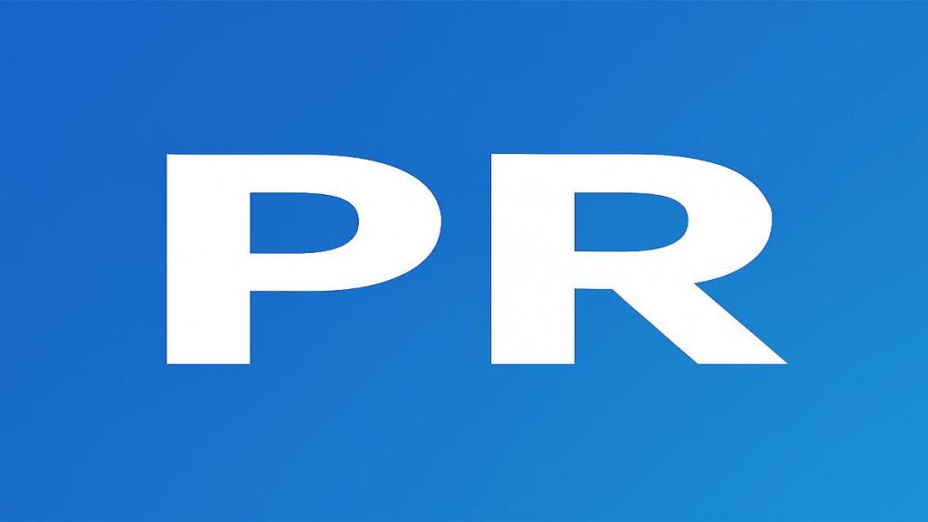 Символ PR — лаконичный дизайн для статьи о коммуникационном агентстве