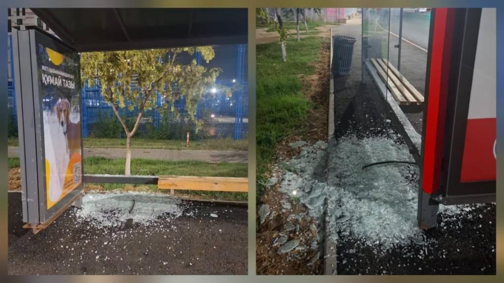 Ударил по остановке: полиция выявила нарушителя с помощью камер