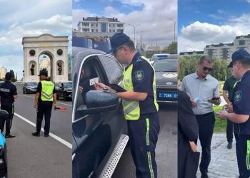 Патрульная полиция провела разъяснительную работу для иностранных водителей в Астане