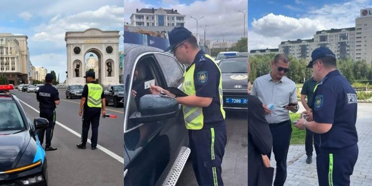 Патрульная полиция провела разъяснительную работу для иностранных водителей в Астане